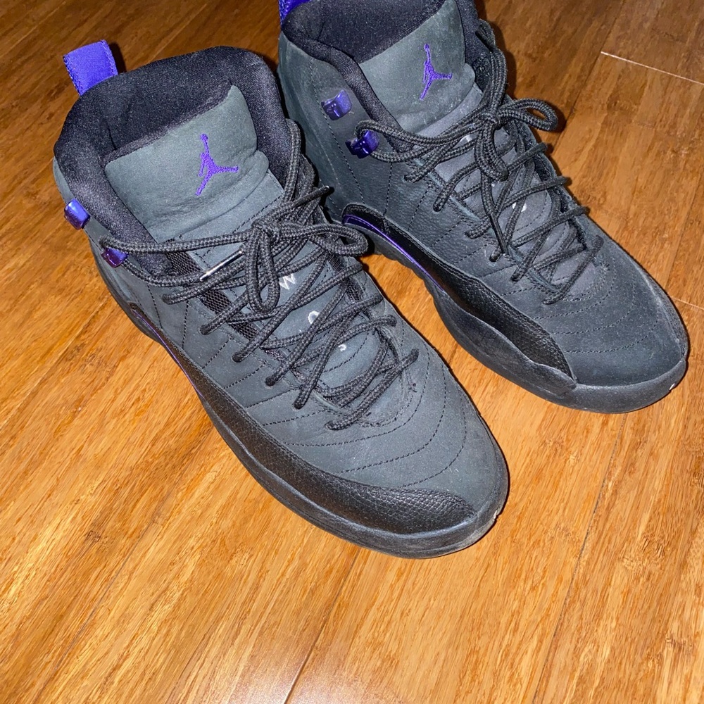 Nike Air Jordan Black and Purple Men's Shoes
